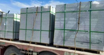 德州 芝麻白花岗岩地铺石装车日常