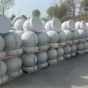 德州 白麻花岗岩石材圆球，石球，挡车球，隔离球，景观石球，风水球等
