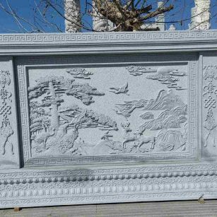 德州 芝麻白大型照壁，屏风，影壁