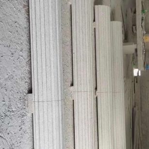 德州 花岗岩厂家带你看白麻花岗岩门楼大柱柱皮