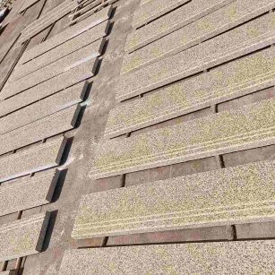 德州 黄金麻花岗岩光面楼梯踏步