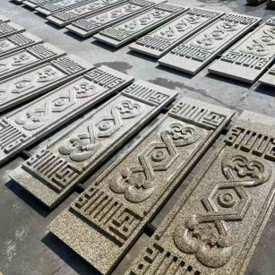 德州 黄金麻花岗岩外墙雕刻板