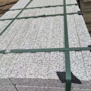 德州 白麻花岗岩直行盲道石，盲条，地铺石