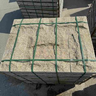德州 黄金麻花岗岩石材自然面蘑菇石成品