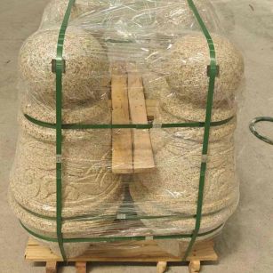 德州 黄金麻异形定制雕花——棒棒糖挡车柱