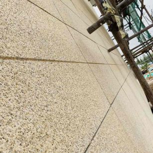 德州 黄金麻花岗岩荔枝面外墙干挂石材效果示例