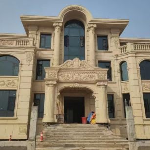 德州 黄金麻花岗岩别墅外墙干挂