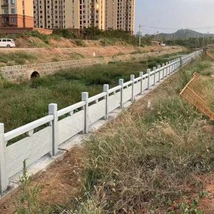 德州 白麻河道栏杆效果展示图