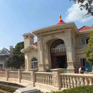 德州 黄金麻花岗岩欧式别墅