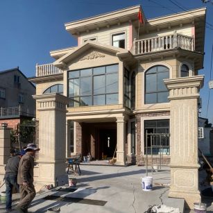 德州 黄金麻花岗岩荔枝面别墅外墙干挂私家专属