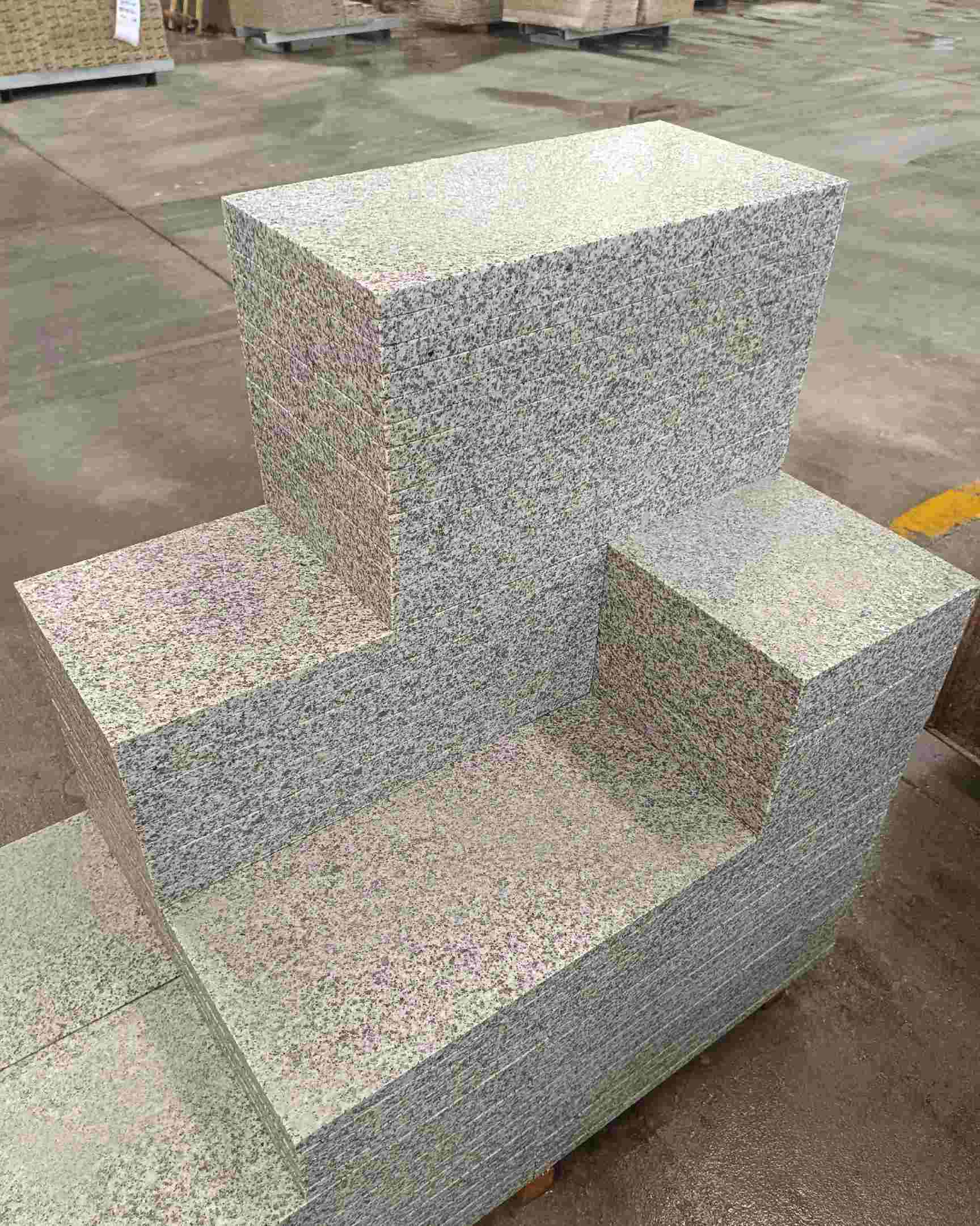 德州 白麻花岗岩荔枝面地铺石