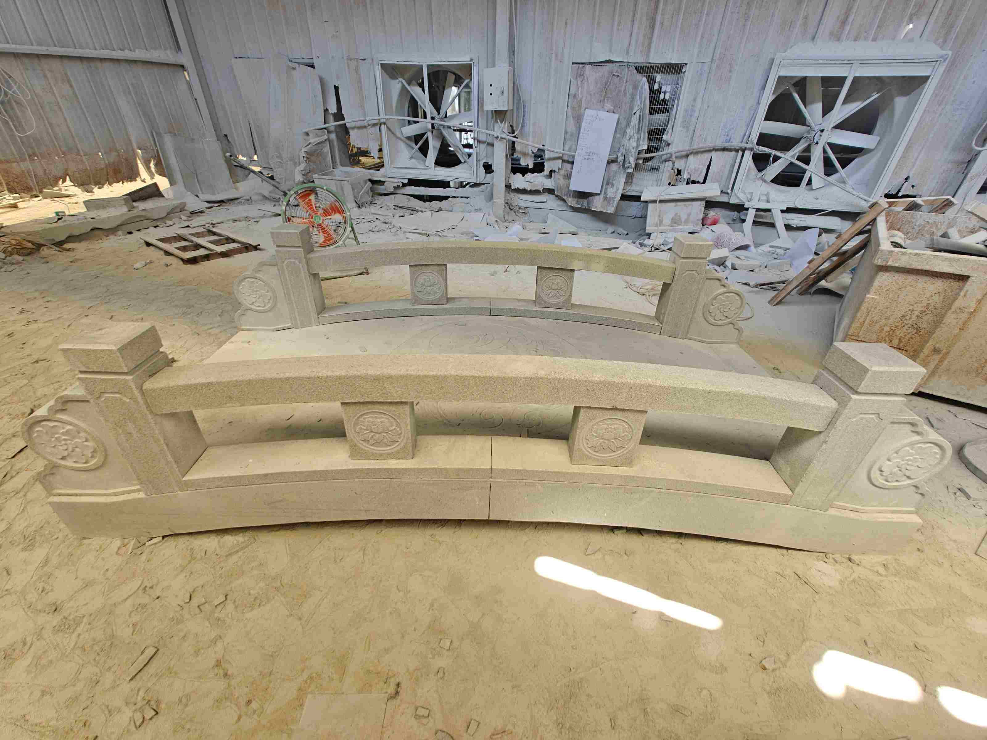 德州 芝麻灰花岗岩异形加工-拱桥，石桥