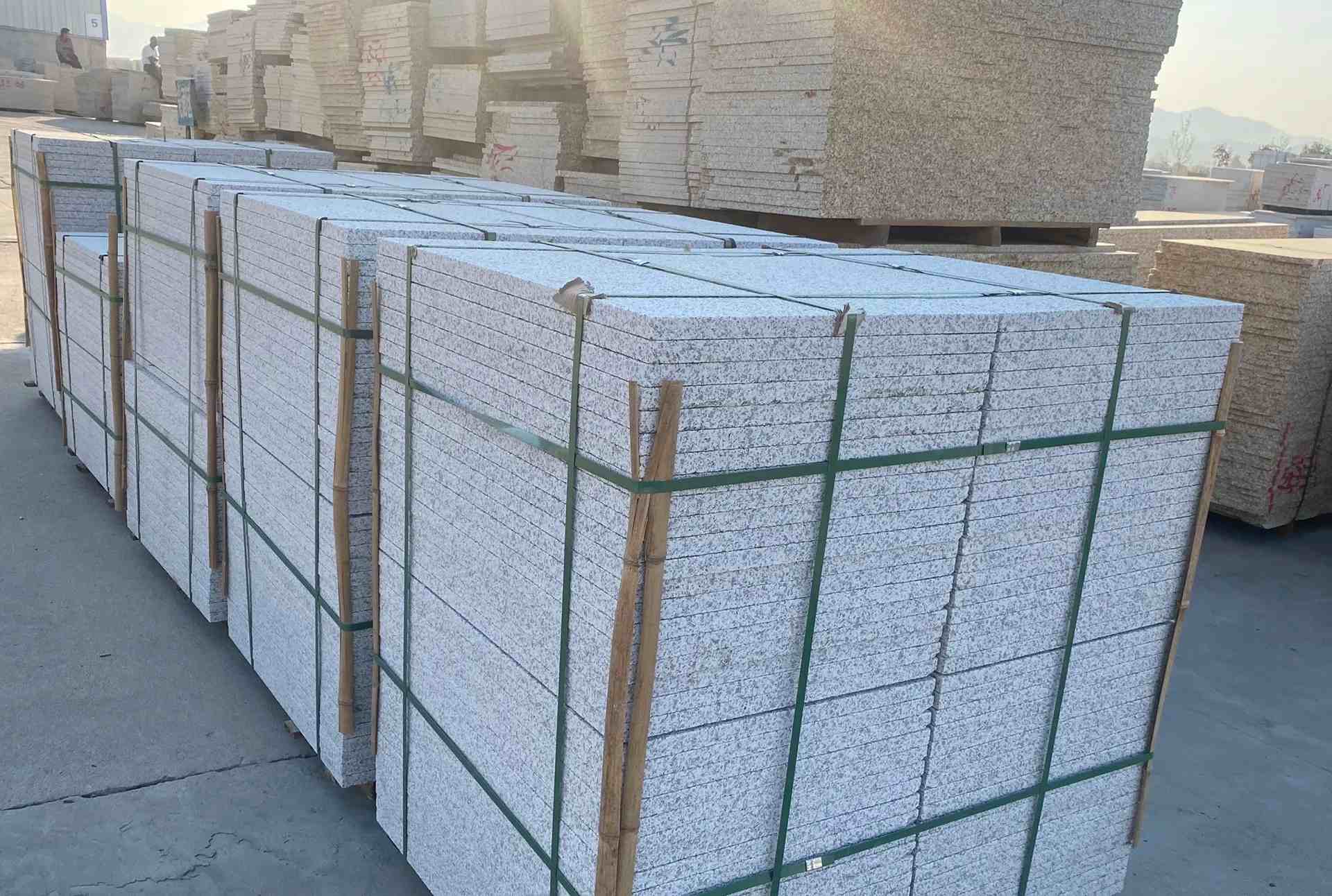 德州 白麻花岗岩荔枝面地铺石