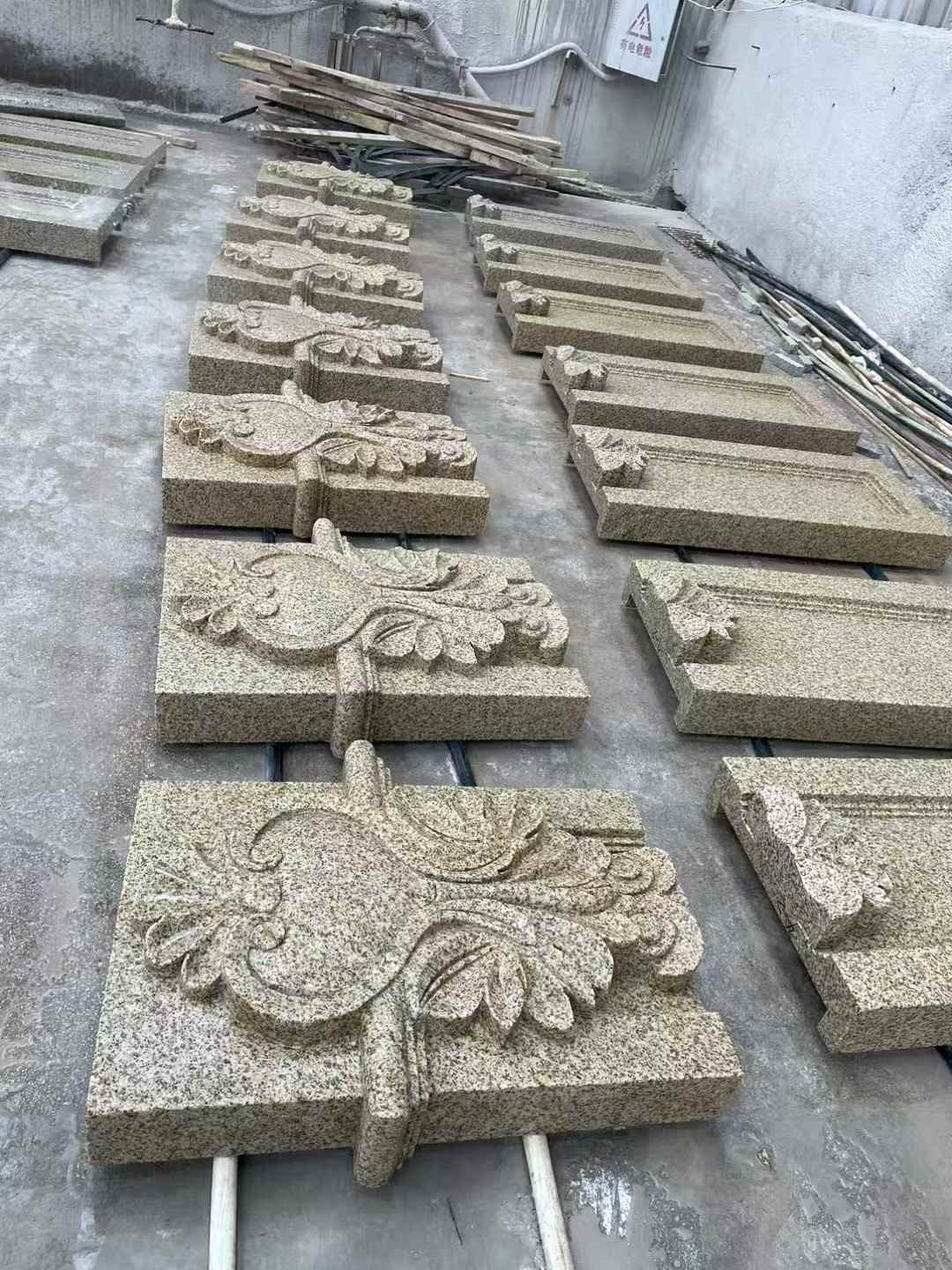 德州 黄金麻花岗岩别墅外墙雕刻板