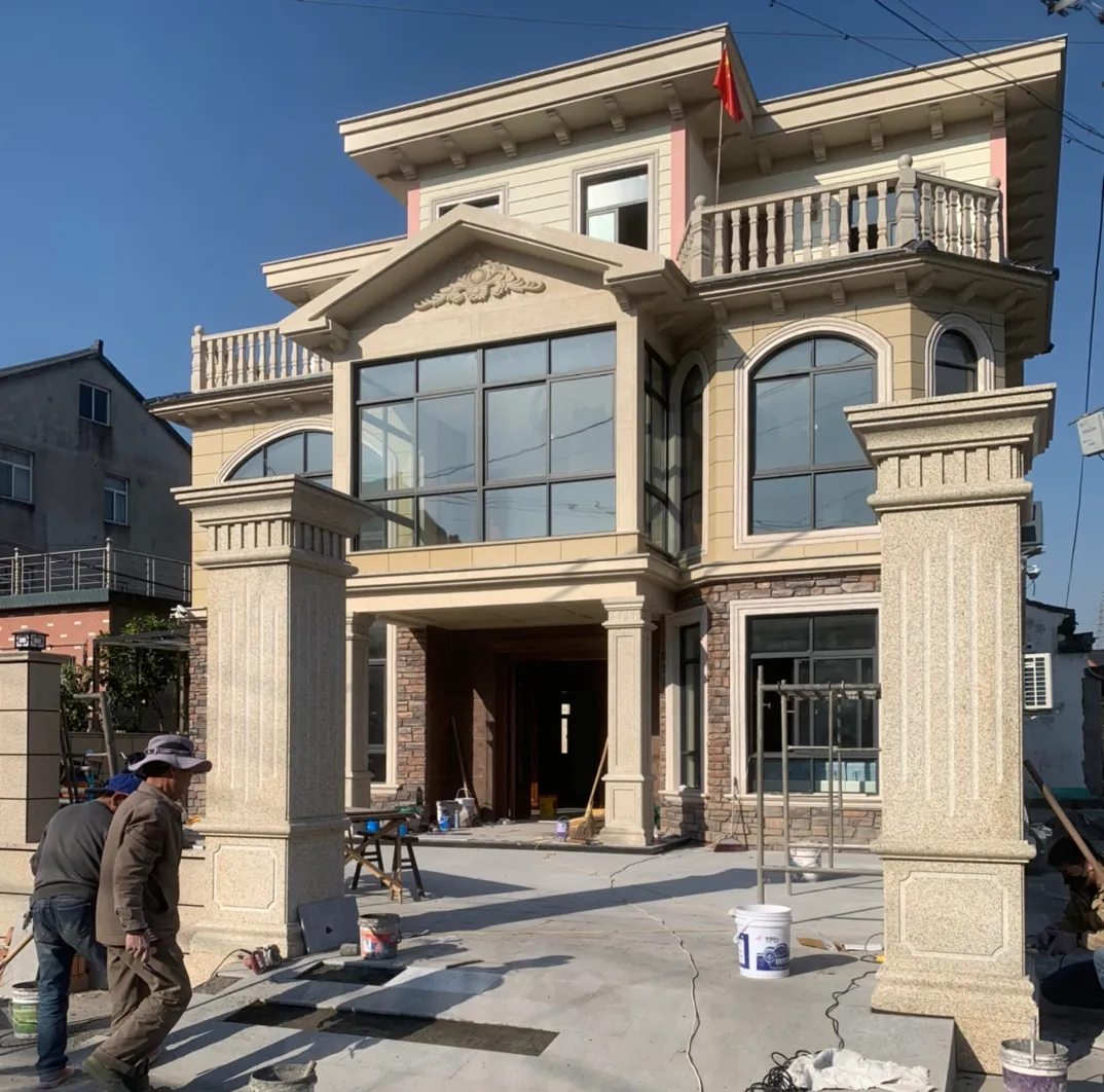 德州 黄金麻花岗岩荔枝面别墅外墙干挂私家专属