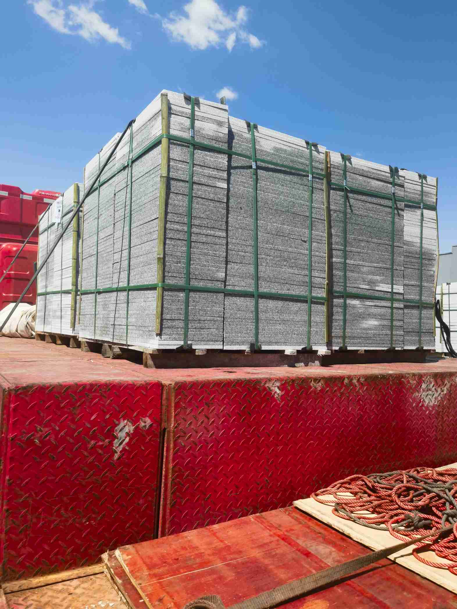 德州 芝麻白火烧规格板地铺石300*600/600*600